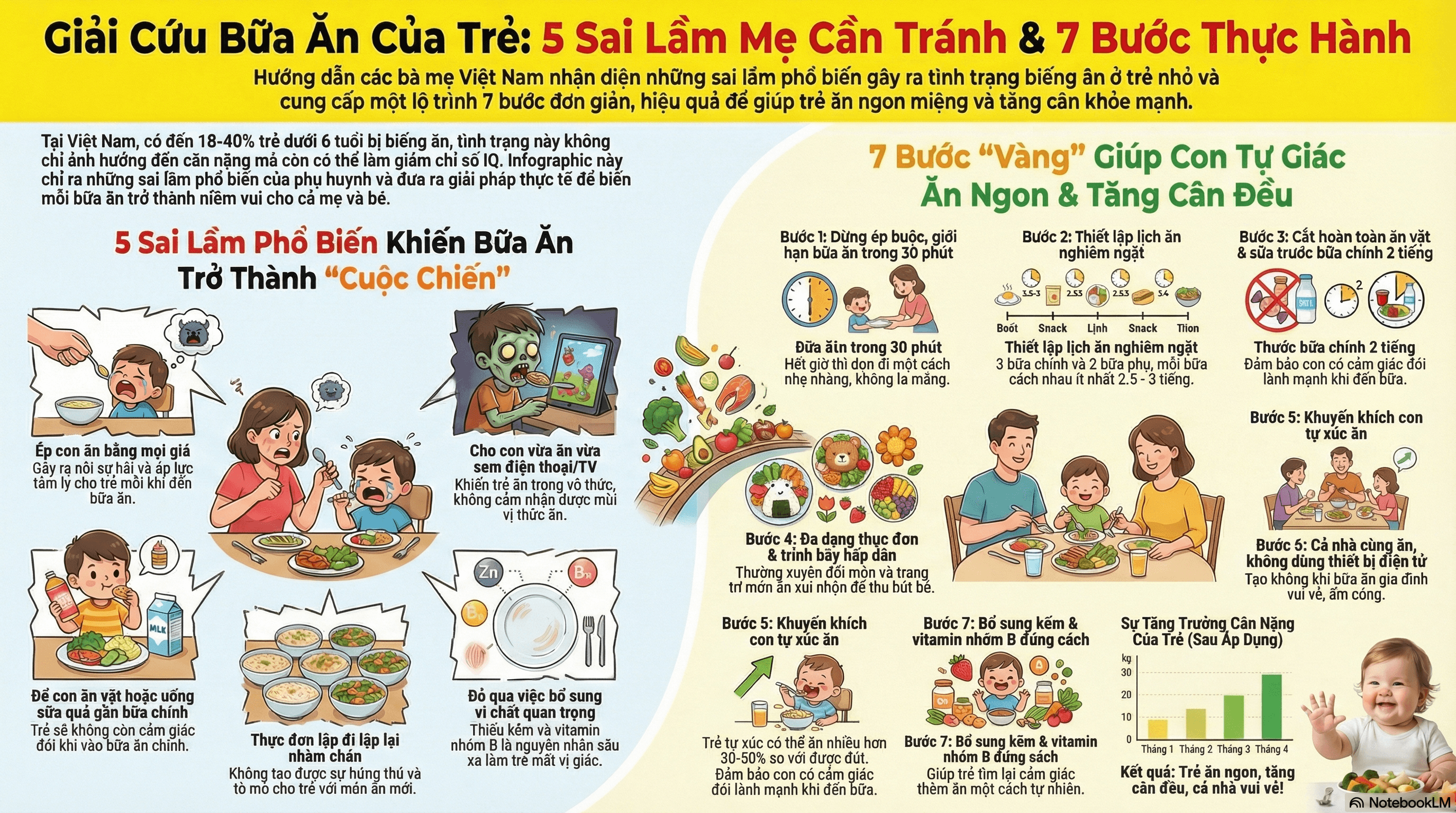 Báo cáo chuyên sâu về chứng biếng ăn ở trẻ em dưới 6 tuổi tại Việt Nam