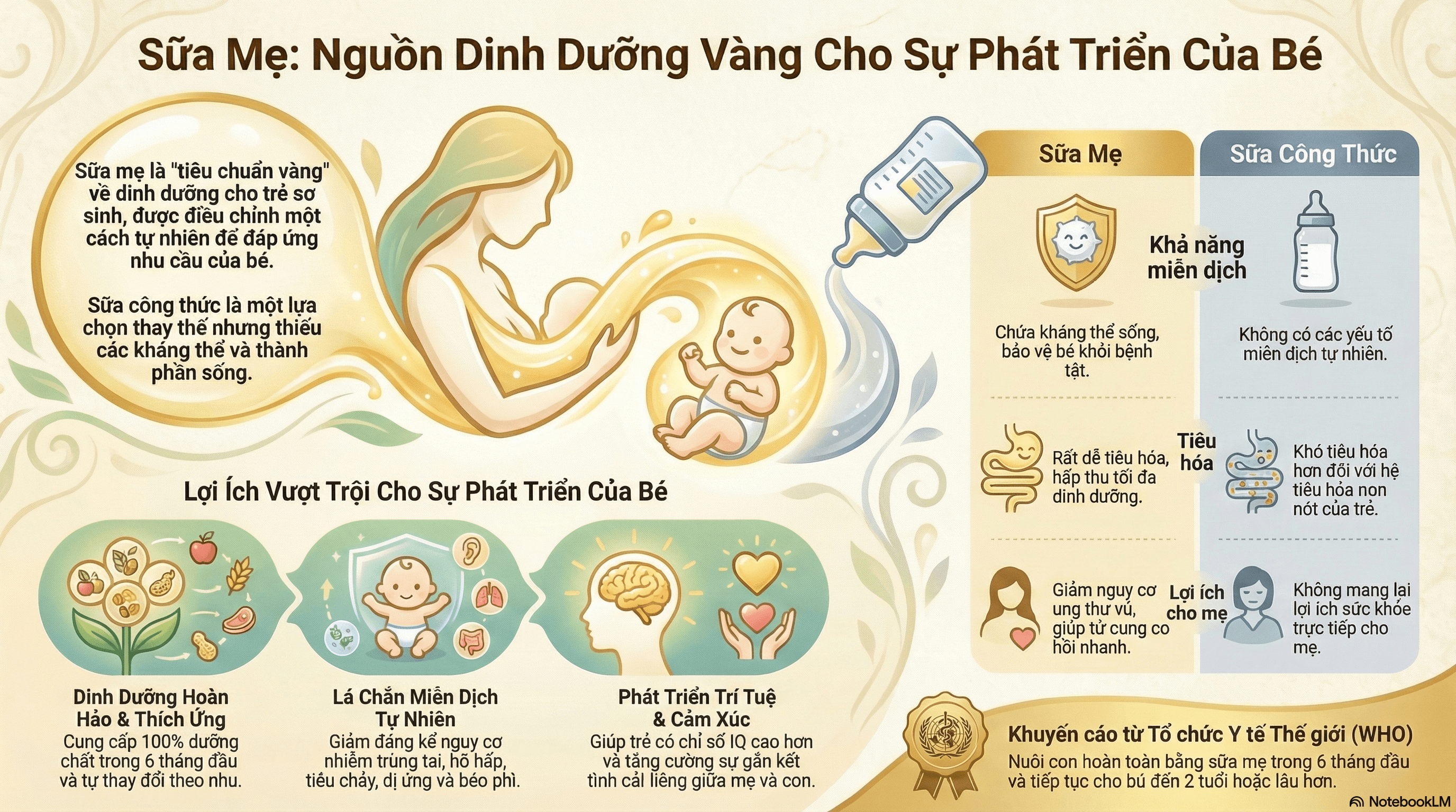 Nghiên cứu toàn diện về sữa mẹ