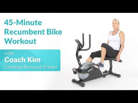 Tập luyện xe đạp nằm 45 phút