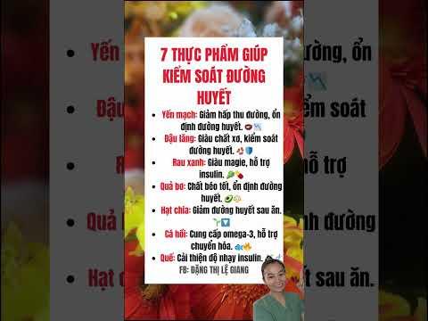 Thực Phẩm Kiểm Soát Đường Huyết