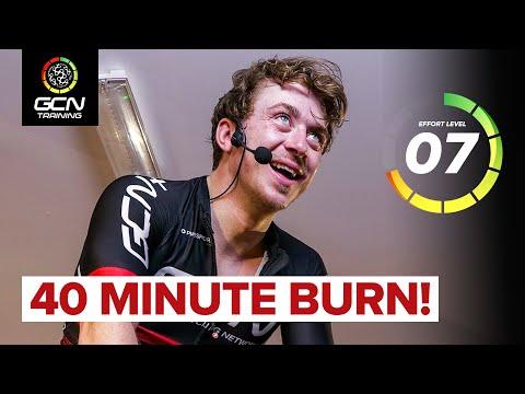 Tập luyện đạp xe trong nhà HIIT 40 phút