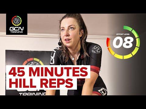 Tập luyện đạp xe trong nhà HIIT 45 phút