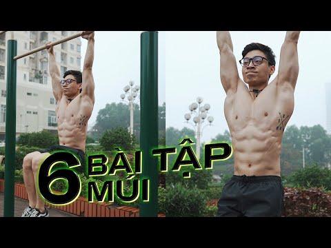 Bài tập bụng với xà lộ 6 múi