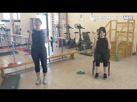 Tập luyện phục hồi tim mạch - bài tập ghế 2