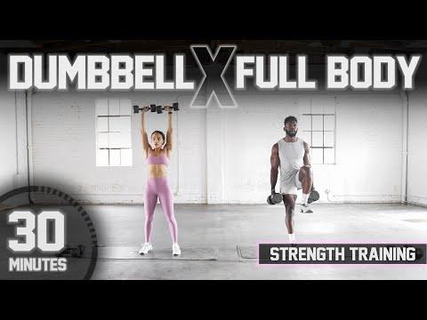 Tập luyện toàn thân với tạ trong 30 phút