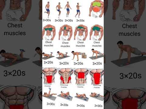 Tập luyện cơ ngực và bụng 6 múi