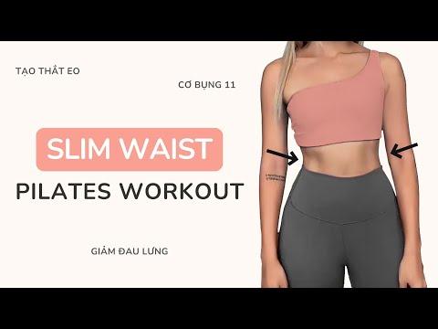 15 phút Pilates giảm đau lưng và tạo thắt eo
