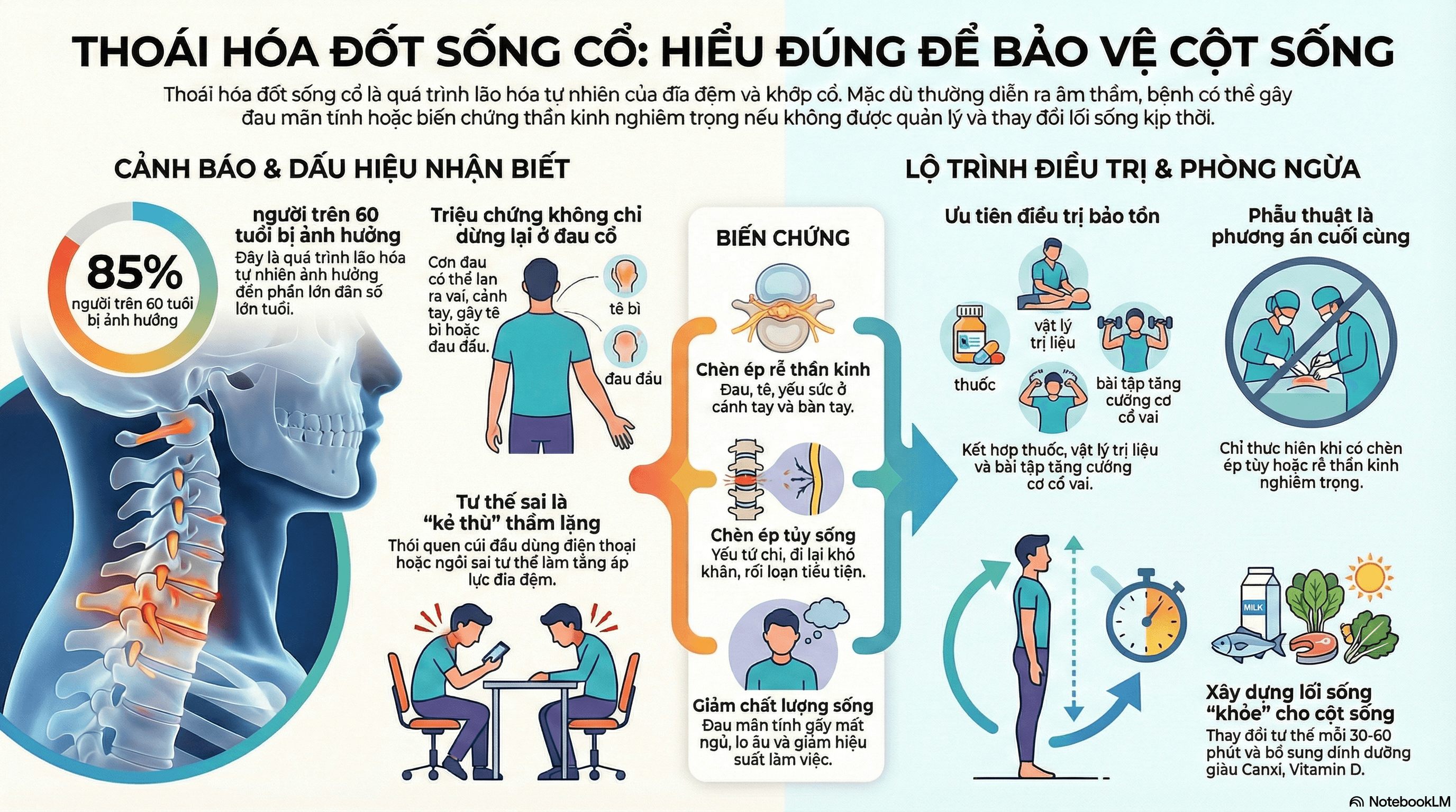 Thoái hóa đốt sống cổ: Tổng quan toàn diện